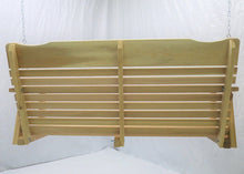 4' Natural Cedar Porch Swing, Amish Crafted - Includes Chain and Springs