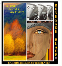 2pk--8"--(1) 32 teeth and (1) 80 teeth COMBO 2 Blade Pack--RENEGADE BLADE - Carbide Brush Cutter weed eater Blades - (1) BRUSH and (1) MULTI-use blade pack - 203mm diameter