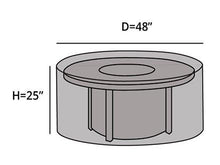 CoverMates &ndash; Round Firepit Cover &ndash; 48DIAMETER x 25H &ndash; Elite Collection &ndash; 3 YR Warranty &ndash; Year Around Protection - Khaki