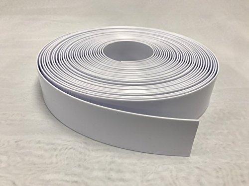 2" Wide Vinyl Strap for Patio Pool Lawn Garden Furniture 20' Roll ________________ Make Your Own Replacement Straps. PLUS - 20 Free Fasteners! (201 White)