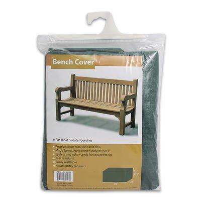 78" Polyethylene Dark Green Bench Cover