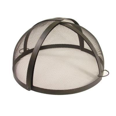 24 in. Fire Pit Folding Spark Screen