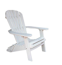 Phat Tommy Recycled Poly Resin Folding Deluxe Adirondack Chair &ndash; Durable and Patio Furniture, White