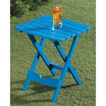 Adams Manufacturing Quik-Fold Side Table Pool Blue, Pack of 1