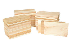 Case of 50 Cedar 4x7 Grilling Planks Plate Size - Restaurant Quantity