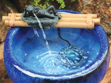 Bamboo Accents Zen Garden Water Fountain Spout, 12 Inch Base with Frog Figurine, Includes Submersible Pump Kit, Great for Outdoor Relaxation.