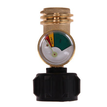 Gas Grill Adapter,Propane Tank Adapters ,Awakingdemi Propane Tank Gauge Gas Grill BBQ Pressure Meter Indicator Fuel Brass