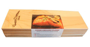 Cedar Grilling Planks - Extra Long (8 Pack) - Organic Western Red Cedar Wood Planks