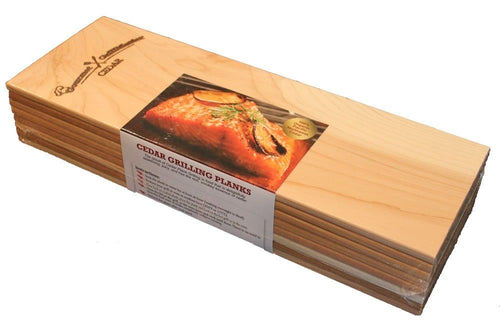 Cedar Grilling Planks - Extra Long (8 Pack) - Organic Western Red Cedar Wood Planks