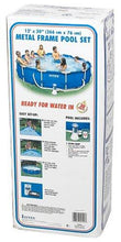 Intex 12-Foot by 30-Inch Metal Frame Pool Set