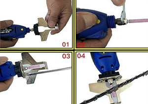 Chainsaw Sharpener, Fansport 12V Chain Sharpener Portable Electric Handheld Saw Filing Chainsaw Tool