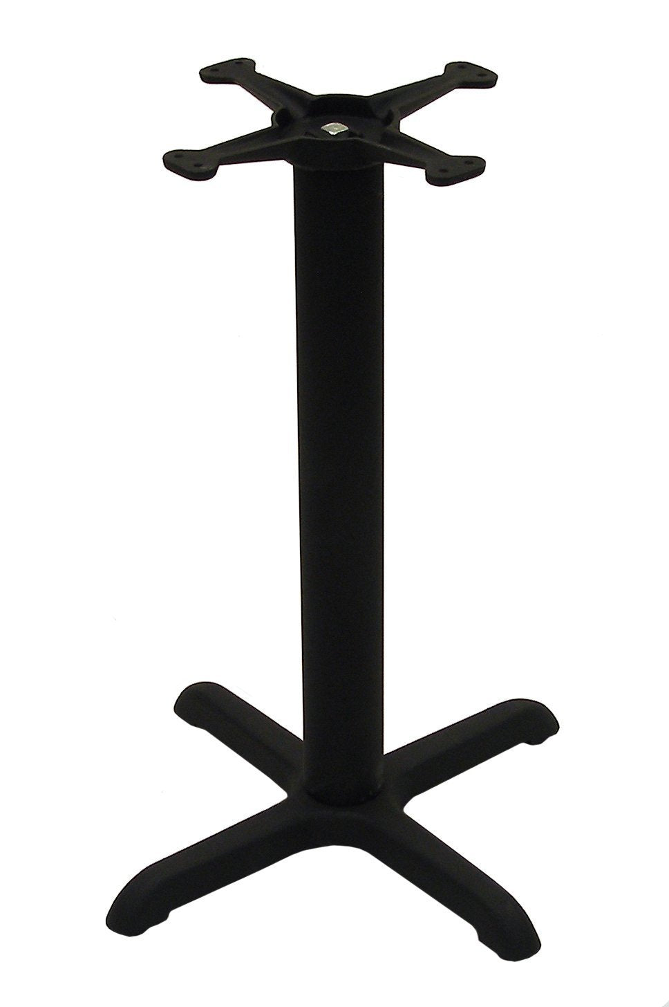 ATC B-Series Black Indoor Cast Iron Table Base with 13" Spyder, 22" L x 22" W x 28" H