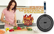 Corona BBQ Grill Accessories Set &ndash; Round 12&rdquo; sized Grilling Basket for Fish, Meat and Vegetable Bbq Grill Stainless Steel Basket with Folding Wood Grip Handle Perfect for Camping Cookware Set
