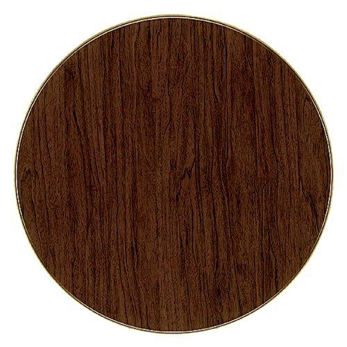 ATC Werzalit Wood-Look All-Weather Table Top, 42" D, Italian Walnut