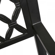 50&quot; Patio Garden Bench Park Yard Outdoor Furniture Steel Frame Porch Chair