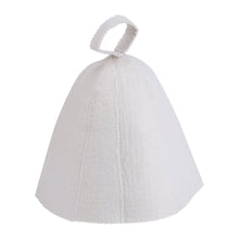 Wool Felt Sauna Hat Russian Banya Cap 100% Wool Felt White Sauna Hat for Head Protection 22cm/8.66inch