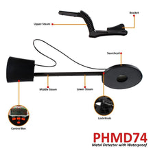 Pyle Pro Pinpointer Metal Detector | Handheld Metal Detector W/ High Sensitivity | Built-in Speaker | Comfortable Arm Support | 5 Detection Modes | Find Gold, Silver, Iron, Coins and Jewelry (PHMD74)