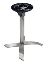 ATC Aspen Brushed Cast Aluminum Flip-Top Nesting Table Base, 27&quot; L x 27&quot; W x 28&quot; H