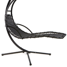 XtremepowerUS Floating Swing Chaise Lounge Chair Hammock Lounger - Blue