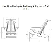 Highwood Hamilton Folding and Reclining Adirondack Chair, Adult Size, Weathered Acorn