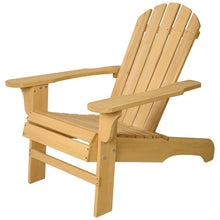 Giantex Outdoor Natural Fir Wood Adirondack Chair Patio Lawn Deck Garden Furniture