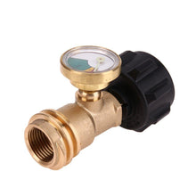 Gas Grill Adapter,Propane Tank Adapters ,Awakingdemi Propane Tank Gauge Gas Grill BBQ Pressure Meter Indicator Fuel Brass