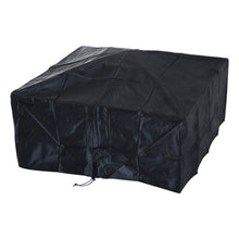Outsunny 32" Metal Square Outdoor Patio Backyard Fire Pit with Cover