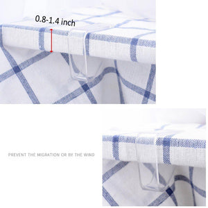 4 Packs Pop-up Mesh Food Covers and 4 Tablecloth Clips,Reusable and Collapsible Outdoor Food Tents Keep Out Flies,Bugs,Mosquitoes.Tablecloth Clamps Will Keep Your Picnic Tablecloth in Place,17 Inches