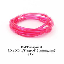 Hilitchi 20-Feet 4 Color Transparent Petrol Fuel Line Hose Lubricant of 4 Sizes Tubing for Weedeater Chainsaw Common 2 Cycle Small Engines