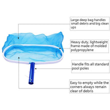 Sabuy Heavy Duty Deep-Bag Swimming Pool Leaf Net Skimmer Rake with Nylon Medium Fine Mesh for Cleaning Swimming Pools, Hot Tubs, Spas and Fountains (Blue, 18 Inch)