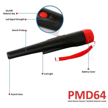 Pyle Pro Pinpointer Metal Detector | Handheld Metal Detector W/ High Sensitivity | Builtin Speakers | Save Battery Automatic Power Off | Low Battery Indicator | Waterproof Marine Grade IP68  (PMD64)