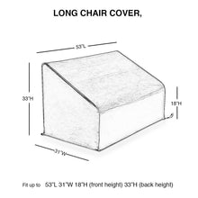 Abba Patio Outdoor Bench/Long Chair/Loveseat Cover, Water Resistant, 53&quot;L x 31&quot;W x 33&quot;H, Beige