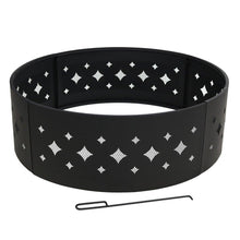 Sunnydaze Heavy Duty Diamond Campfire Ring, 36 Inch Diameter