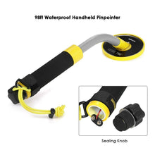 KKmoon 98ft Waterproof Handheld Pinpointer Pulse Induction Metal Detector Precise Direction PI Technology Underwater Finding Treasure Gold Hunting Unearthing Tool LED Light Yellow