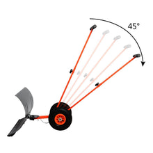 Snow Shovel, Ohuhu Adjustable Wheeled Snow Pusher, Heavy Duty Rolling Snow Plow Shovels, Efficient Snow Plow Snow Removal Tool【UPGRADED VERSION】