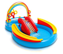 Intex Rainbow Ring Inflatable Play Center, 117" X 76" X 53", for Ages 2+