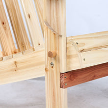 Wooden Adirondack Chair With Clear Lacquer Painted Garden Furniture