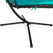 XtremepowerUS Floating Swing Chaise Lounge Chair Hammock Lounger - Blue