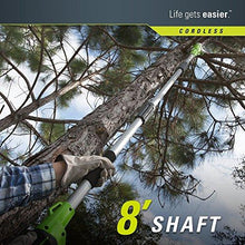 Greenworks 8-Inch 40V Cordless Pole Saw, 2.0 AH Battery Included 20672