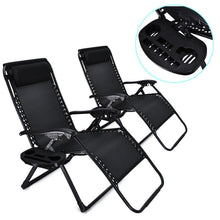 Zero Gravity Chair Oversized, 2 Pack EZcheer Supports up to 430lbs Patio Lounge Chair,XL Folding Portable Office Beach Recliner Chair With Cup Holder