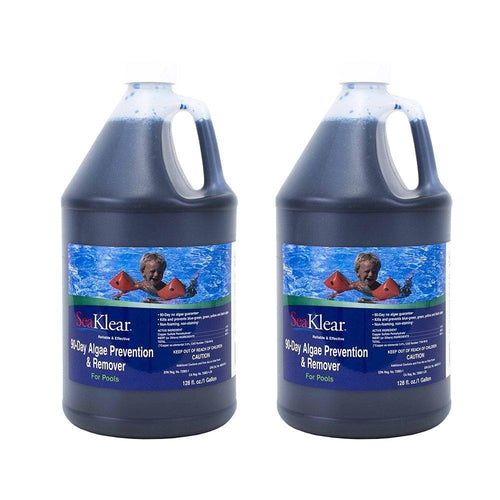 2 Pack SeaKlear 90-Day Algae Prevention and Remover 1Gal