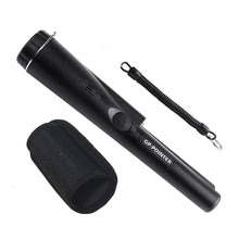 Black Metal Detector, IP65 WaterProof, Pin Pointer Probe Waterproof HandHeld Pinpointer with Holster Treasure Hunting Unearthing Tool Accessories Buzzer Vibration Automatic Tuning, Gifts for Guys