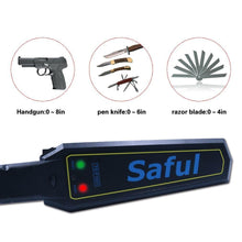 SAFEBAO Portable Security Hand Held Metal Detector Wand Scanner Audio Alert + LED Indication &hellip;