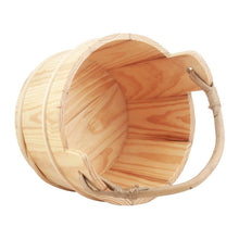 Sauna Accessory Handmade 6L Wooden Bucket and Ladle with plastic Liner For SaunaandSPA