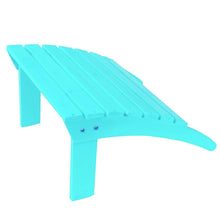 Songsen Fashion Outdoor Wood adirondack chairs Ottoman Patio Deck Garden Furniture (Adult,Turquoise)