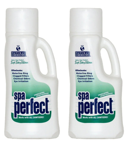 2) Natural Chemistry 04131 Tub Spa Perfect Water Maintenance Sanitizer - 1L Each