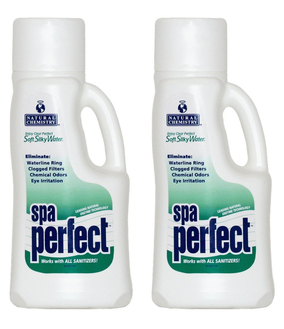 2) Natural Chemistry 04131 Tub Spa Perfect Water Maintenance Sanitizer - 1L Each