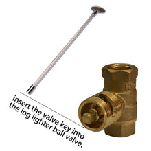 Onlyfire Products Universal Handle Replacement Gas Valve Key for 1/4" and 5/16" Turn Ball Valve , 12-Inch, Chrome