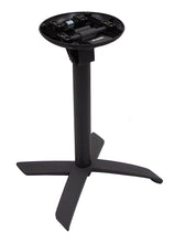 ATC Aspen Black Pepper Powder-Coated Cast Aluminum Flip-Top Nesting Table Base, 27&quot; L x 27&quot; W x 28&quot; H