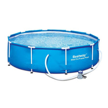 Bestway 12&#39; x 36&quot; Steel Pro Frame Above Ground Family Swimming Pool Set w/ Pump